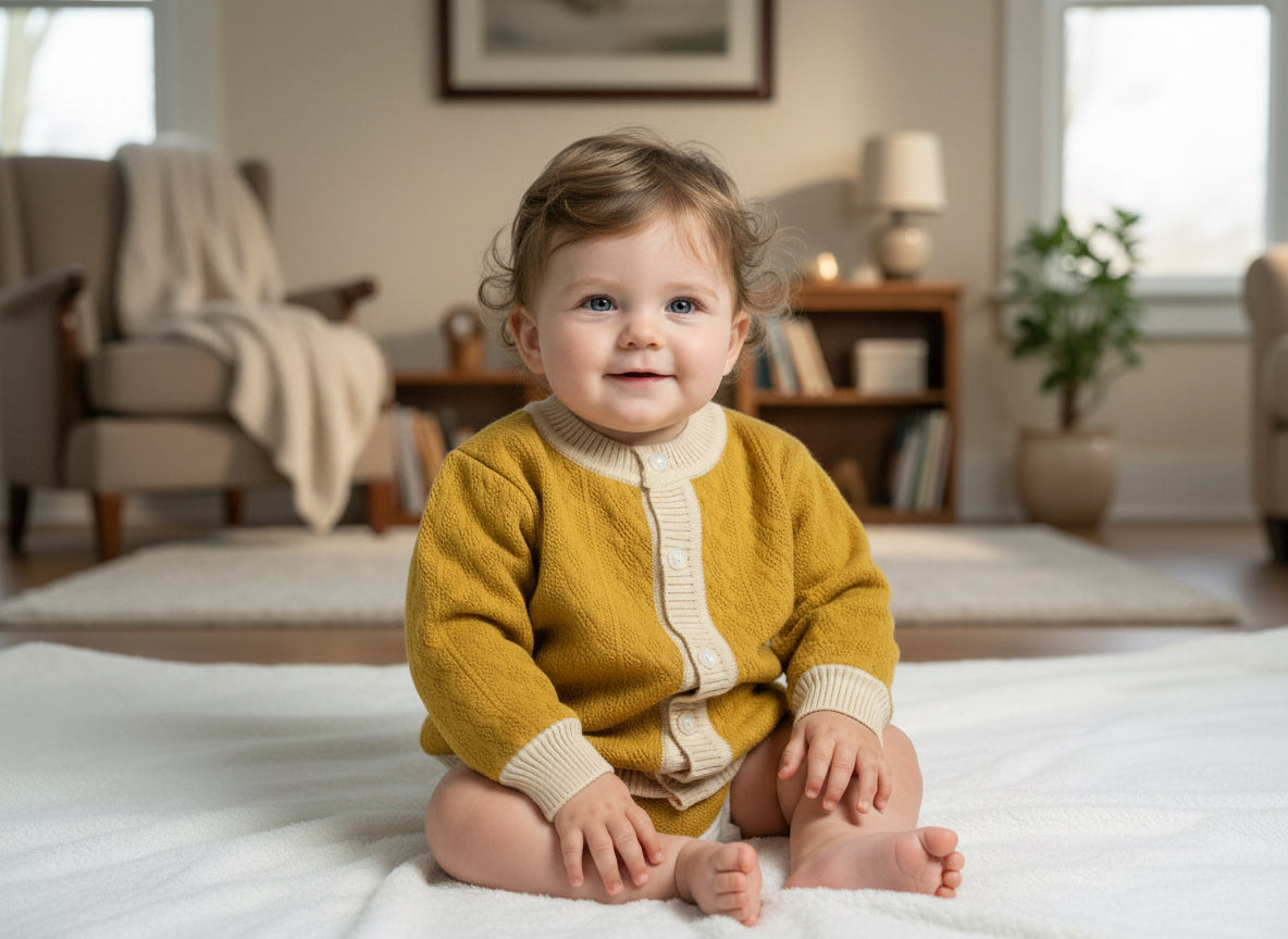 Mustard and Yellow Cardigan