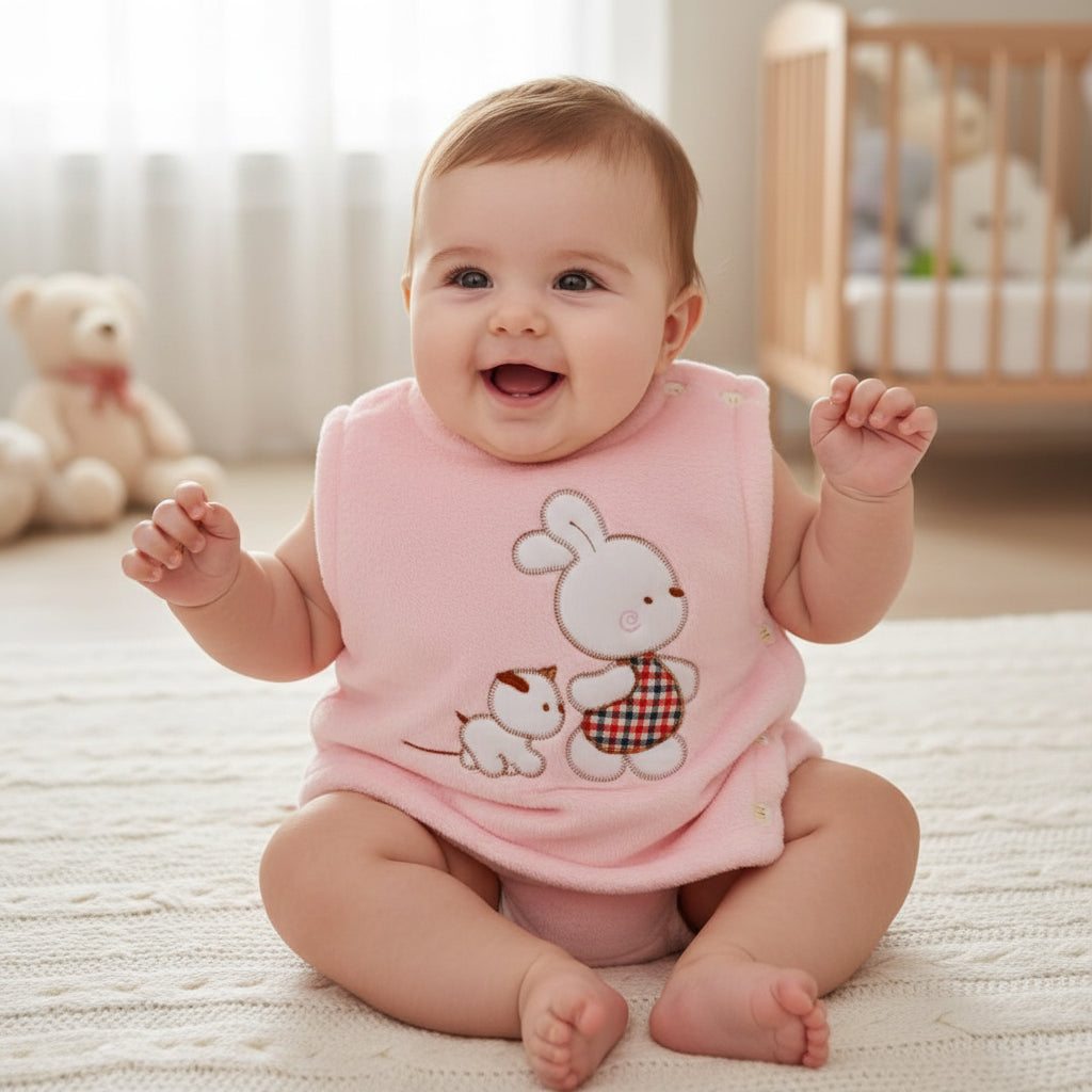 Pink Sleeveless Jacket